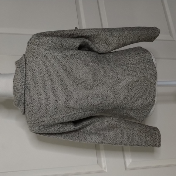 Halogen women's medium asymmetric zip up blazer jacket long sleeve taupe color - Picture 5 of 9